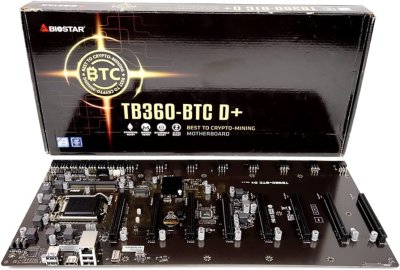 BIOSTAR MOTHERBOARD TB360-BTC D+ CRYPTO-MINING (TB360-BTC D+)