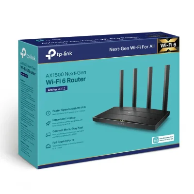 TP-LINK AX1500 GIGABIT WI-FI 6 ROUTER (ARCHER AX12)