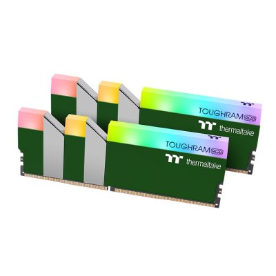 PC DDR4 16GB/3600 (8GB*2) THERMALTAKE RACING GREEN TOUGHRAM RGB  (RG28D408GX2-3600C18A)