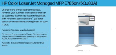 HP COLOR LASERJET MFP M78523dn (5QJ83A)