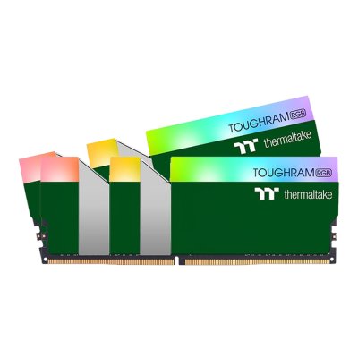 PC DDR4 16GB/3600 (8GB*2) THERMALTAKE RACING GREEN TOUGHRAM RGB  (RG28D408GX2-3600C18A)