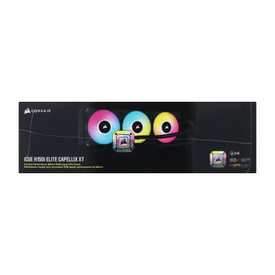 CORSAIR CPU COOLER 360MM RGB ICUE H150I ELITE CAPELLIX XT (CW-9060070-WW) CORSAIR CPU COOLER 360MM RGB ICUE H150I ELITE CAPELLIX XT (CW-9060070-WW)