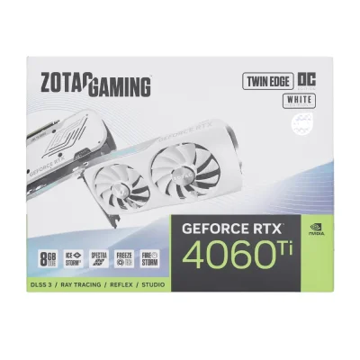 ZOTAC GAMIMG GEFORCE RTX 4060 TI 8GB TWIN EDGE OC/WHITE (ZT-D40610Q-10M)