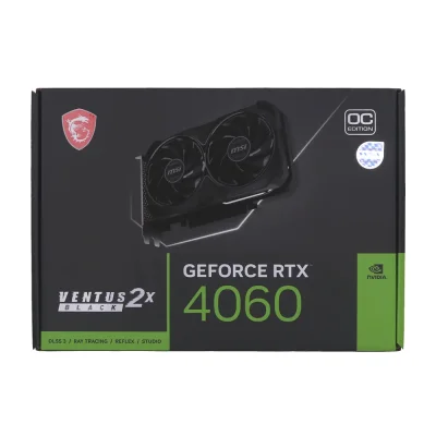 MSI GEFORCE RTX4060 VENTUS 2 X BLACK 8G OC GDDR6