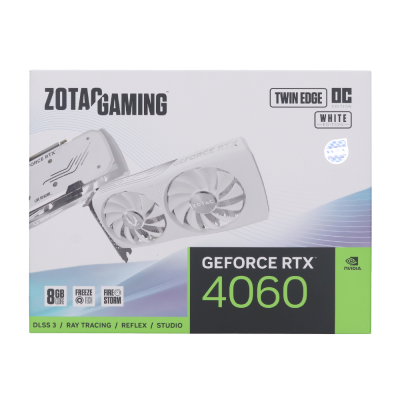 ZOTAC GEFORCE RTX4060  8GB TWIN EDGE OC WHITE ED 128BIT GDDR6