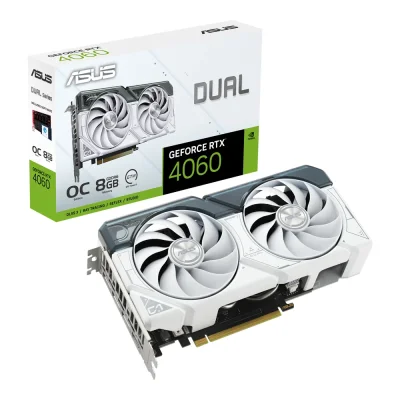 ASUS DUAL GEFORCE RTX4060 EVO WHITE OC 8GB GDDR6 (90YV0JCB-M0NA00)