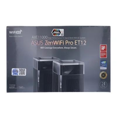 ASUS ZENWIFI PRO AXE11000 TRI-BAND WIFI 6E MESH SYSTEM (ET12 2PK)