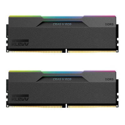 PC DDR5 64GB/6000MHz (32GB*2) BLACK KLEVV CRAS V RGB GAMING OC (KD5BGUA80-60A300G)