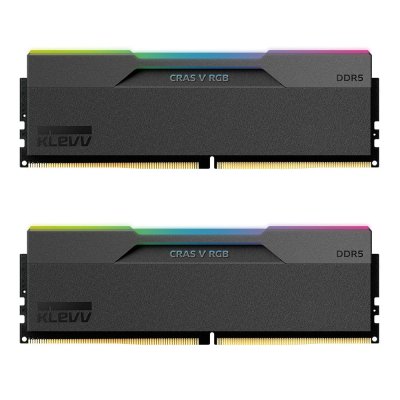 PC DDR5 48GB/6000MHz (24GB*2) BLACK KLEVV CRAS V RGB GAMING OC (KD5KGUD80-60A300G)