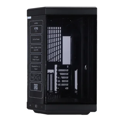 CASE HYTE Y70 TOUCH INFINITE BLACK/BLACK (CS-HYTE-Y70TTI-BB)