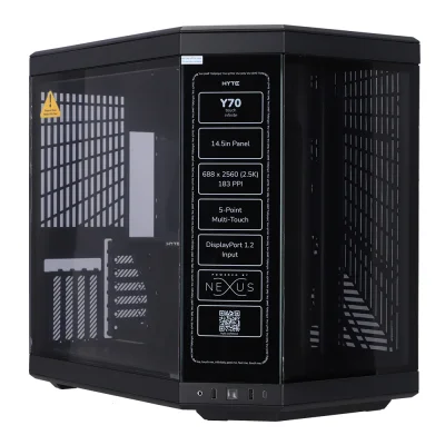 CASE HYTE Y70 TOUCH INFINITE BLACK/BLACK (CS-HYTE-Y70TTI-BB) CASE HYTE Y70 TOUCH INFINITE BLACK/BLACK (CS-HYTE-Y70TTI-BB)