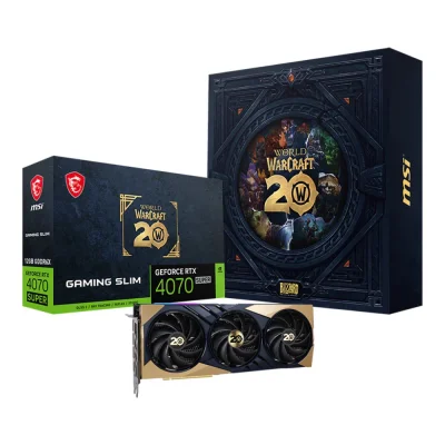 MSI GEFORCE RTX4070 SUPER 12G  GAMING SLIM WORLD OF WARCRAFT EDITION