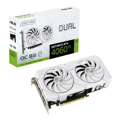 ASUS DUAL GEFORCE RTX4060TI EVO WHITE OC 8GB GDDR6 (90YV0J4B-M0NA00)