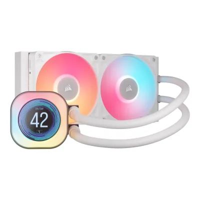 CORSAIR CPU COOLER 240MM RGB ICUE LINK TITAN LIQUID CPU COOLER WHITE (CW-9061025-WW)