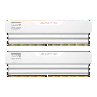 PC DDR5 32GB/6000MHz (16GB*2) WHITE KLEVV URBANE V RGB GAMING OC (KD5AGUA80-60B280M)