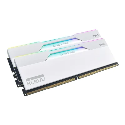 PC DDR5 32GB/6000MHz (16GB*2) WHITE KLEVV CRAS V RGB GAMING OC (KD5AGUA80-60B280J)