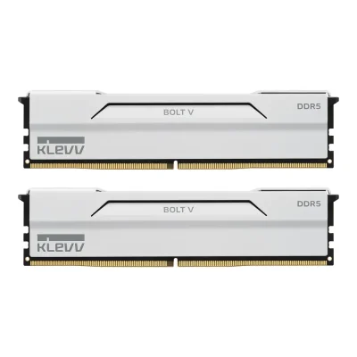 PC DDR5 32GB/6000MHz (16GB*2) WHITE KLEVV BOLT V GAMING OC MEMORY(KD5AGUA80-60B280I)