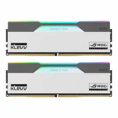 PC DDR5 48GB/7200MHz (24GB*2) WHITH KLEVV CRAS V RGB ROG GAMING OC (KD5KGUA80-72B340P)