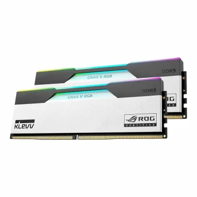 PC DDR5 48GB/7200MHz (24GB*2) WHITH KLEVV CRAS V RGB ROG GAMING OC (KD5KGUA80-72B340P)