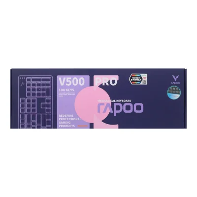 RAPOO MECHANICAL GAMING KEYBOARD V500PRO/BK (BLUE SWITCH)