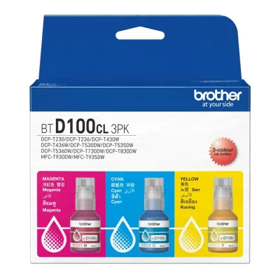 BROTHER INK BTD100BKCL5PK /BK*2/CMY*1+BAG/DCP-T230/T530DW/T730DW/MFC-T930W