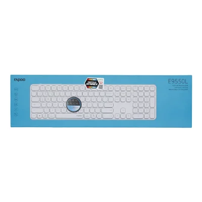 RAPOO K/B WIRELESS E9550/WHITE GREY