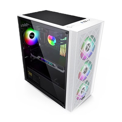 CASE PCCOOLER PLATINUM MM200 MESH/WHITE