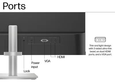 HP MONITOR FHD 27" (527 SH) (94C51AA#AKL)