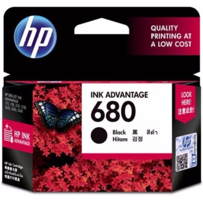 หมึกพิมพ์ HP INK ADVANTAGE 680 BK Original Ink Cartridge (ขาวดำ)