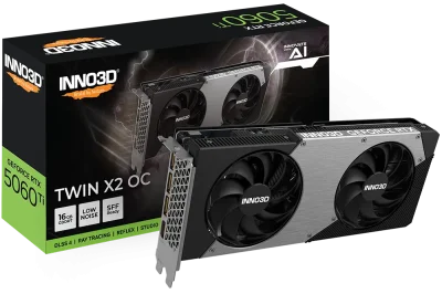INNO3D GEFORCE RTX5060 TI TWIN X2 OC 16GB GDDR7 (N506T2-16D7X-191073N)