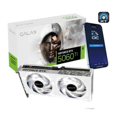 GALAX GEFORCE RTX5060Ti 1-CLICK OC WHITE V2 8GB GDDR7 128BIT (56ISN8MDEIWH)