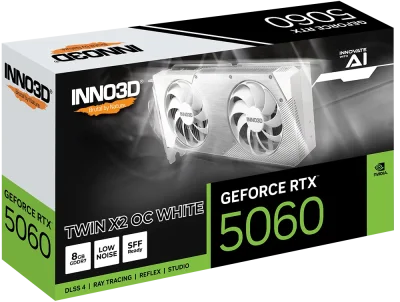 INNO3D GEFORCE RTX5060 TWIN X2 OC WHITE 8GB