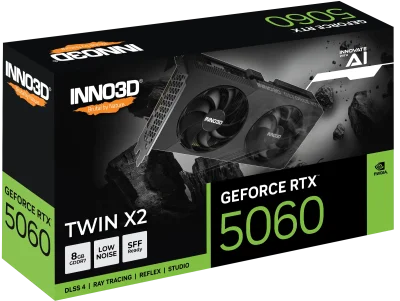 INNO3D GEFORCE RTX5060 TWIN X2 8GB(N50602-08D7-195071N)