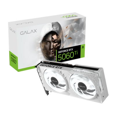GALAX GEFORCE RTX5060TI 1-CLICK OC WHITE PCI-E 8GB GDDR7 128BIT (56ISN8MDCQWH)