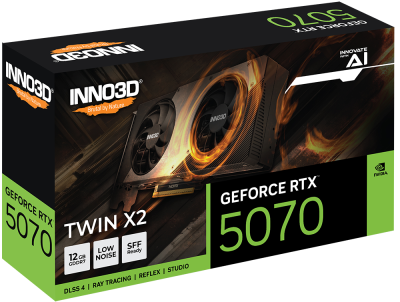 INNO3D GEFORCE RTX5070 TWIN X2 12GB GDDR7 (N50702-12D7-195064N)