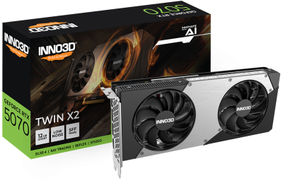 INNO3D GEFORCE RTX5070 TWIN X2 12GB GDDR7 (N50702-12D7-195064N)