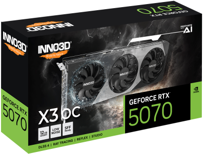 INNO3D GEFORCE RTX5070 X3 OC 12GB GDDR7 (N50703-12D7X-195064L)