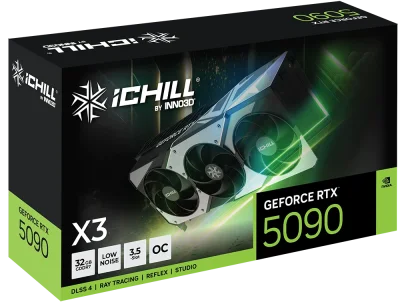 INNO3D GEFORCE RTX5090 ICHILL X3  32GB GDDR7 3XDP(C50903-32D7X-175967H)