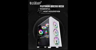 CASE PCCOOLER PLATINUM MM200 MESH/WHITE