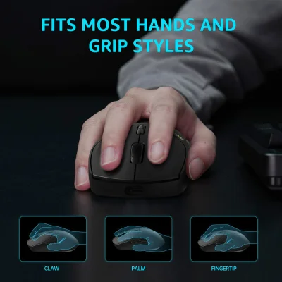 RAPOO W/L MOUSE VT1PRO MAX BLACK