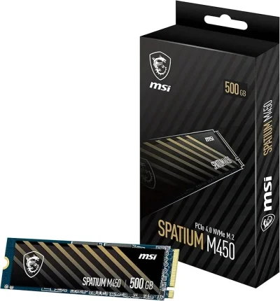 SSD M.2 500GB PCle 4.0 NVMe MSI SPATIUM V1(M450)