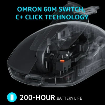 RAPOO W/L MOUSE VT1PRO MAX BLACK
