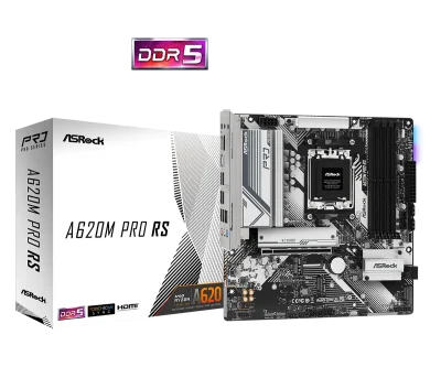 ASROCK MOTHERBOARD A620M PRO RS (SOCKET AM5) (90-MXBLN0-A0UAYZ)
