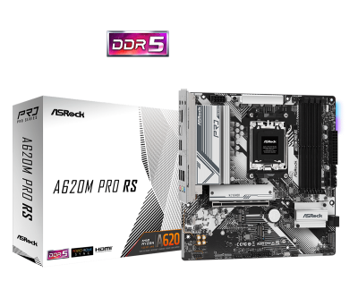 ASROCK MOTHERBOARD A620M PRO RS (SOCKET AM5) (90-MXBLN0-A0UAYZ)