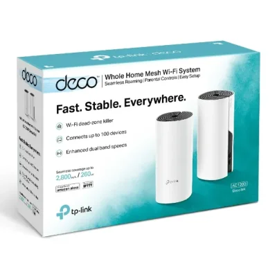 TP-LINK DECO M4 (2-PACK) AC1200 WHOLE HOME MESH WI-FI SYSTEM