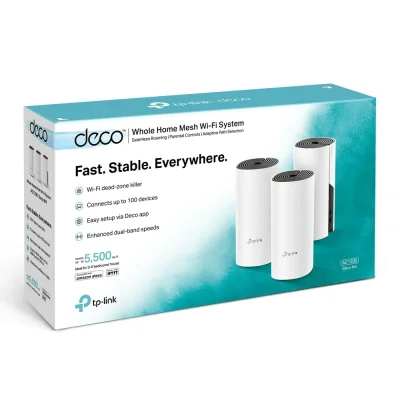 TP-LINK DECO M4 AC1200 WHOLE HOME MESH WI-FI SYSTEM (PACK3)