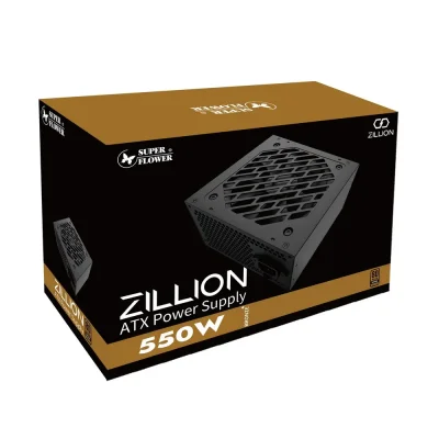 POWER SUPPLY SUPER FLOWER ZILLION 550W 80 PLUS BRONZE /BLACK (SF-550Z12DB)