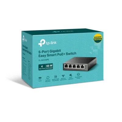 TP-LINK (TL-SG105PE) 5-PORT GIGABIT EASY SMART SWITCH
