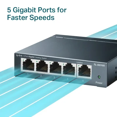 TP-LINK (TL-SG105) 5-PORT GIGABIT DESKTOP