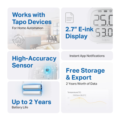 TAPO T315 SMART TEMPERATURE&HUMIDITY MONITOR